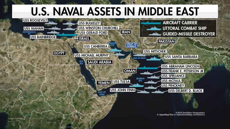 US surges forces to Middle East as Pentagon warns Iran fight ‘will take some time’